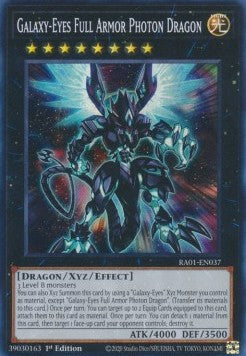 Galaxy-Eyes Full Armor Photon Dragon (V.1 - Super Rare) - 25th Anniversary Rarity Collection (Super Rare) [037]