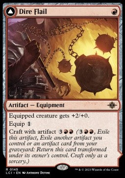 Dire Flail // Dire Blunderbuss - The Lost Caverns of Ixalan (Rare) [145]