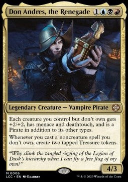 Don Andres, the Renegade - Commander: The Lost Caverns of Ixalan (Mythic) [LCC-6]