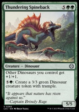 Thundering Spineback - Commander: The Lost Caverns of Ixalan (Uncommon) [260]