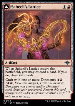 Saheeli's Lattice // Mastercraft Raptor - The Lost Caverns of Ixalan (Uncommon) [164]