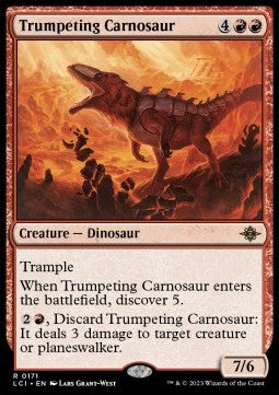 Trumpeting Carnosaur - The Lost Caverns of Ixalan (Rare) [LCI-171]