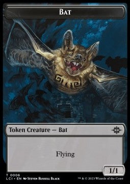 Bat Token (Black 1/1) - The Lost Caverns of Ixalan: Tokens (Token) [T06]