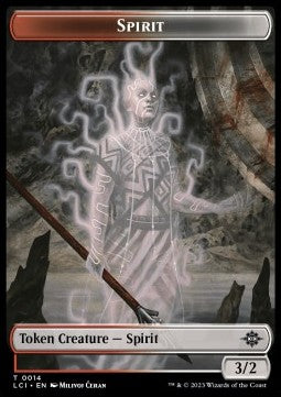 Spirit Token (Red and White 3/2) - The Lost Caverns of Ixalan: Tokens (Token) [T14]