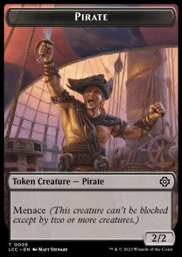 Pirate Token (B 2/2) // The Monarch - The Lost Caverns of Ixalan: Tokens (Token) [CT 5/18]