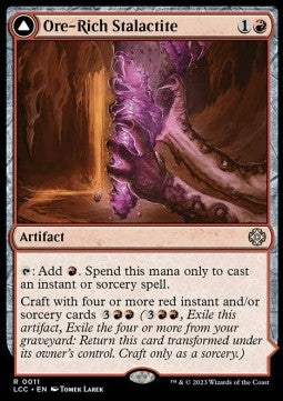 Ore-Rich Stalactite // Cosmium Catalyst - Commander: The Lost Caverns of Ixalan (Rare) [11]