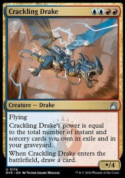 Crackling Drake - Ravnica Remastered (Uncommon) [174]