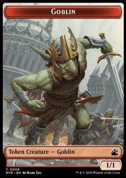 Goblin Token (R 1/1) // Rhino Token (G 4/4) - Ravnica Remastered: Tokens (Token) [T 8/11]