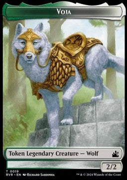 Voja Wolf Token (GW 2/2) // Spirit Token (WB 1/1) - Ravnica Remastered: Tokens (Token) [T 19/18]