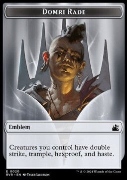 Domri Rade Emblem // Elf Knight Token (GW 2/2) - Ravnica Remastered: Tokens (Token) [T 20/15]