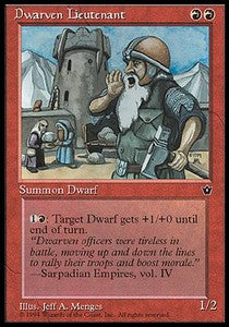 Dwarven Lieutenant - Fallen Empires (Uncommon)