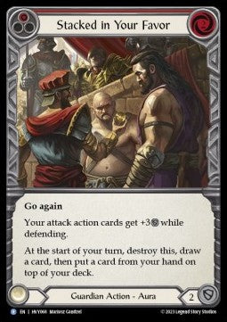Stacked in Your Favor (Red) (Regular) - Heavy Hitters (Rare) [068]