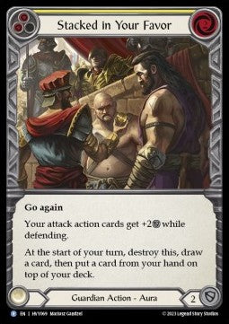 Stacked in Your Favor (Yellow) (Regular) - Heavy Hitters (Rare) [069]