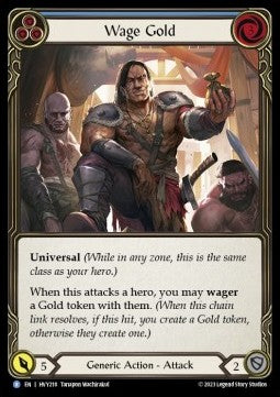 Wage Gold (Blue) (Rainbow Foil) - Heavy Hitters (Rare) [218]