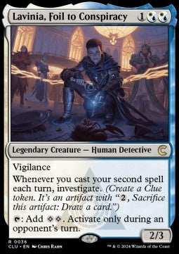 Lavinia, Foil to Conspiracy - Ravnica: Cluedo Edition (Rare) [36]