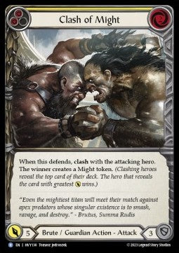 Clash of Might (Yellow) (Regular) - Heavy Hitters (Rare) [138]