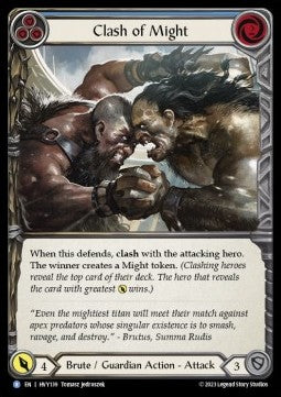 Clash of Might (Blue) (Regular) - Heavy Hitters (Rare) [139]