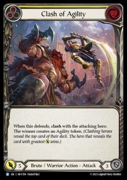 Clash of Agility (Yellow) (Regular) - Heavy Hitters (Rare) [158]