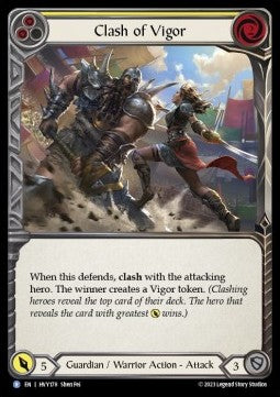 Clash of Vigor (Yellow) (Regular) - Heavy Hitters (Rare) [178]