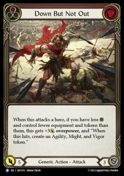 Down But Not Out (Red) (Regular) - Heavy Hitters (Rare) [213]