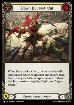 Down But Not Out (Yellow) (Regular) - Heavy Hitters (Rare) [214]