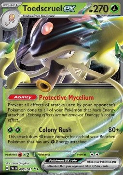 Toedscruel ex - Paldean Fates (Double Rare) [PAF-005]