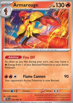 Armarouge - Paldean Fates (Rare) [015]