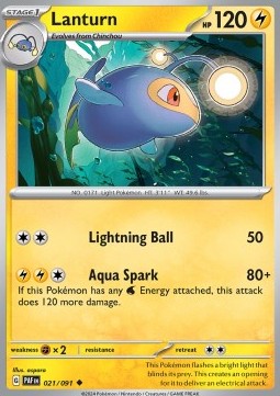 Lanturn - Paldean Fates (Uncommon) [021]