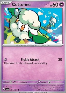 Cottonee - Paldean Fates (Common) [034]