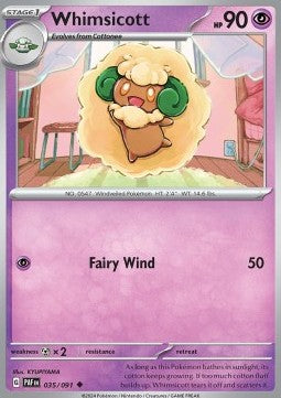 Whimsicott - Paldean Fates (Uncommon) [035]