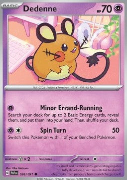 Dedenne - Paldean Fates (Common) [036]