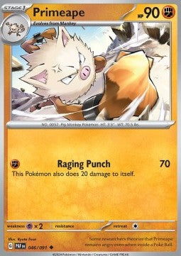 Primeape - Paldean Fates (Uncommon) [046]