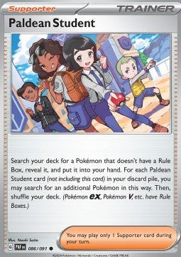 Paldean Student - Paldean Fates (Common) [086]