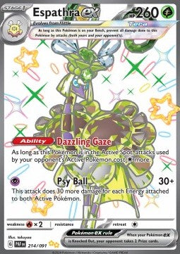Espathra ex - Paldean Fates (Shiny Ultra Rare) [214]
