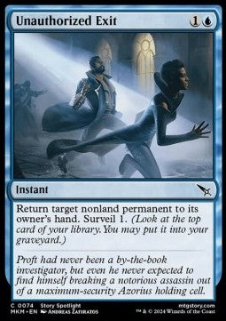 Unauthorized Exit - Murders at Karlov Manor (Common) [74]