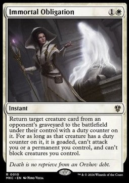 Immortal Obligation - Commander: Murders at Karlov Manor (Rare) [MKC-10]