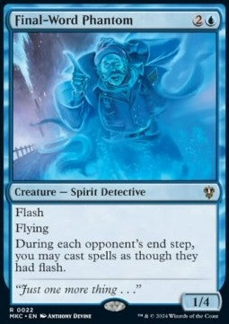 Final-Word Phantom - Commander: Murders at Karlov Manor (Rare) [MKC-22]