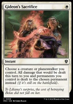 Gideon's Sacrifice - Commander: Murders at Karlov Manor (Common) [68]