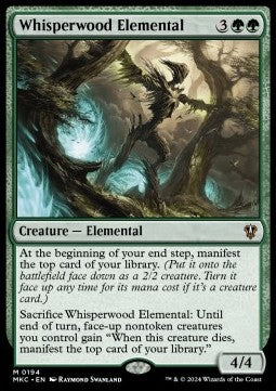 Whisperwood Elemental - Commander: Murders at Karlov Manor (Mythic) [194]