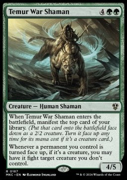 Temur War Shaman - Commander: Murders at Karlov Manor (Rare) [187]