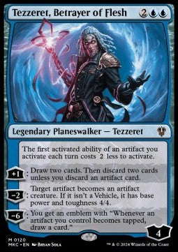 Tezzeret, Betrayer of Flesh - Commander: Murders at Karlov Manor (Mythic) [120]