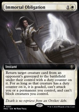 Immortal Obligation - Commander: Murders at Karlov Manor: Extras (Rare) [321]