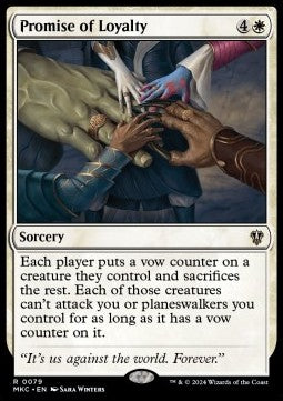 Promise of Loyalty - Commander: Murders at Karlov Manor (Rare) [MKC-79]