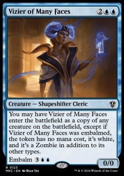 Vizier of Many Faces - Commander: Murders at Karlov Manor (Rare) [123]