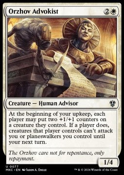 Orzhov Advokist - Commander: Murders at Karlov Manor (Uncommon) [77]