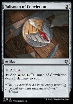 Talisman of Conviction - Commander: Murders at Karlov Manor (Uncommon) [MKC-240]
