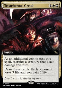 Treacherous Greed - Murders at Karlov Manor: Extras (Rare) [420]