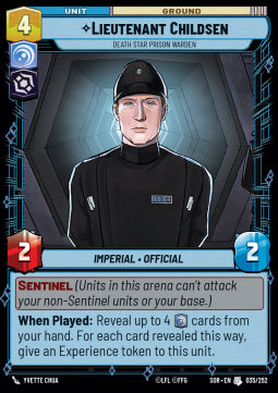 Lieutenant Childsen, Death Star Prison Warden - Spark of Rebellion (Uncommon) [035]