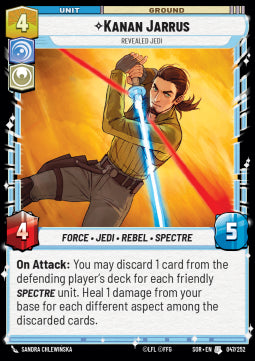 Kanan Jarrus, Revealed Jedi - Spark of Rebellion (Uncommon) [047]