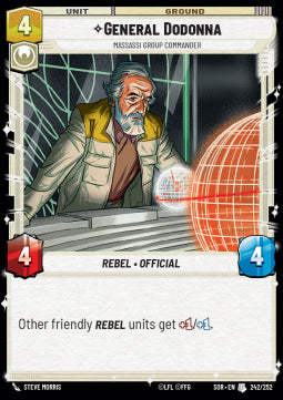 General Dodonna, Massassi Group Commander - Spark of Rebellion (Uncommon) [242]